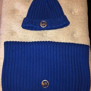 Authentic Michael Kors winter hat and scarf set